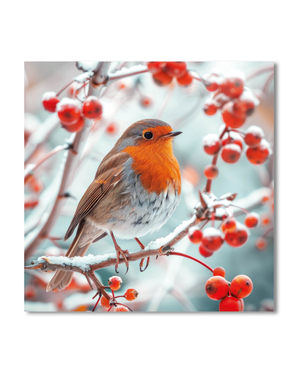Charity Christmas Cards 10 Pack Winter Robin