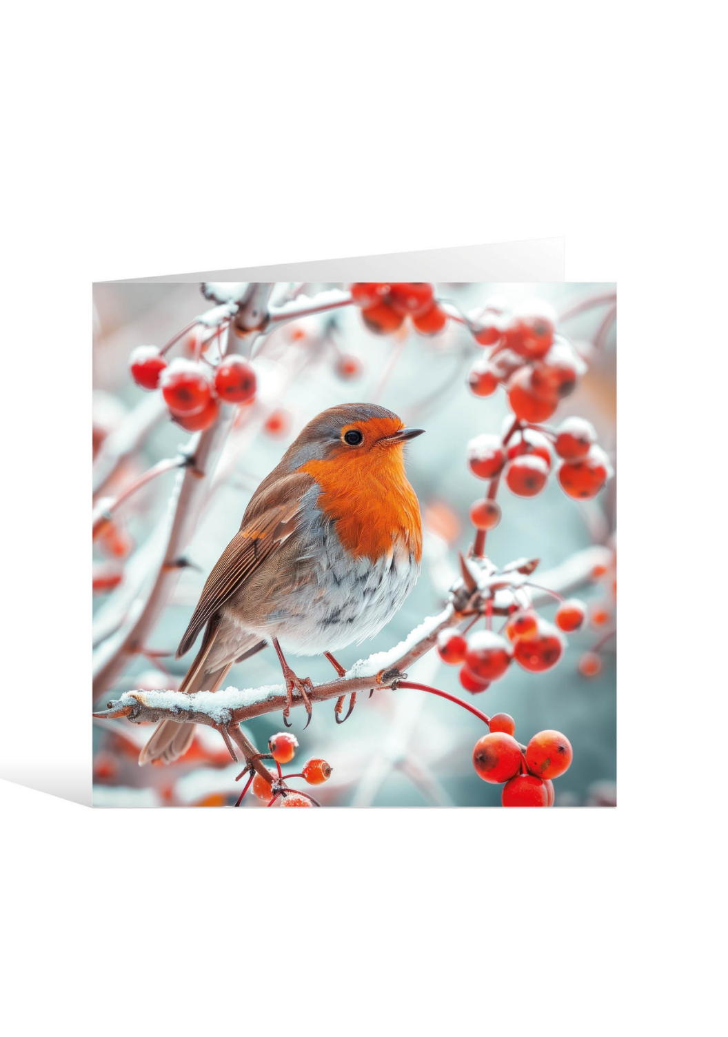 Charity Christmas Cards 10 Pack Winter Robin