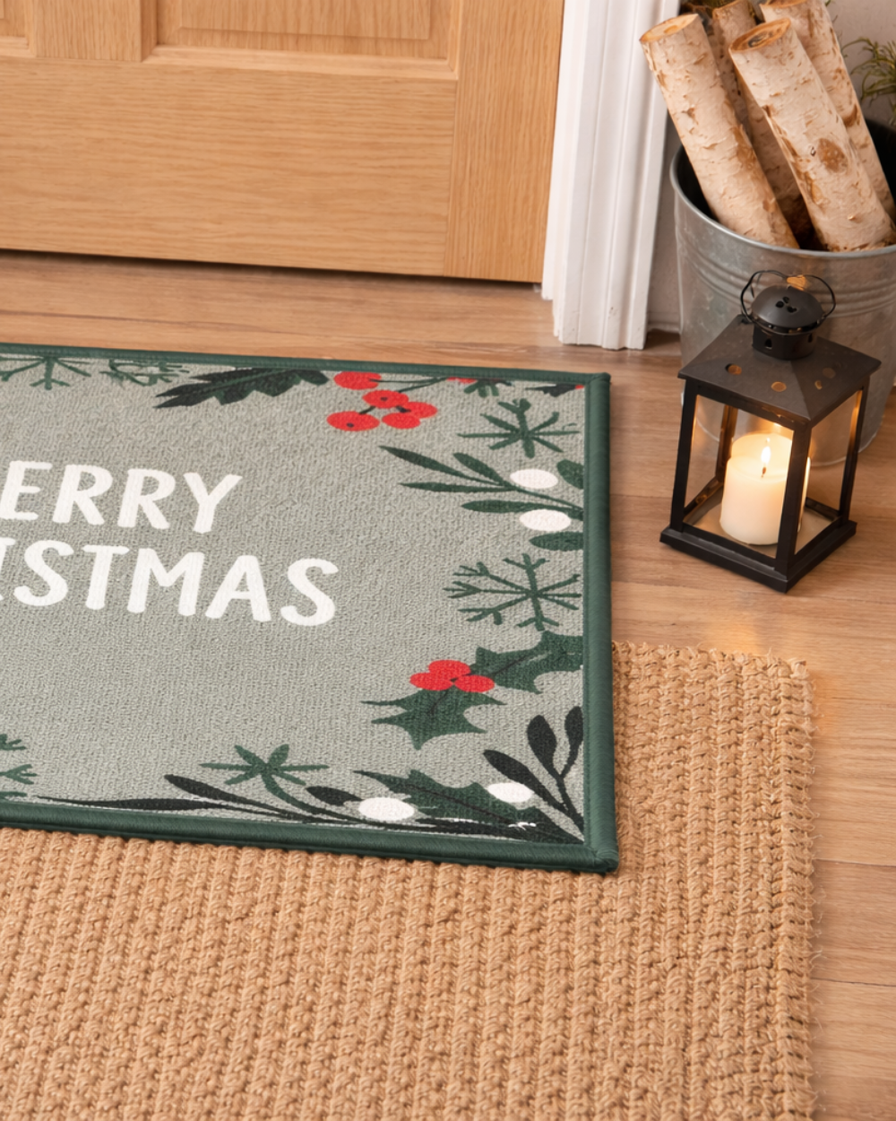 Christmas Washable Doormat 40x57cm Merry Xmas