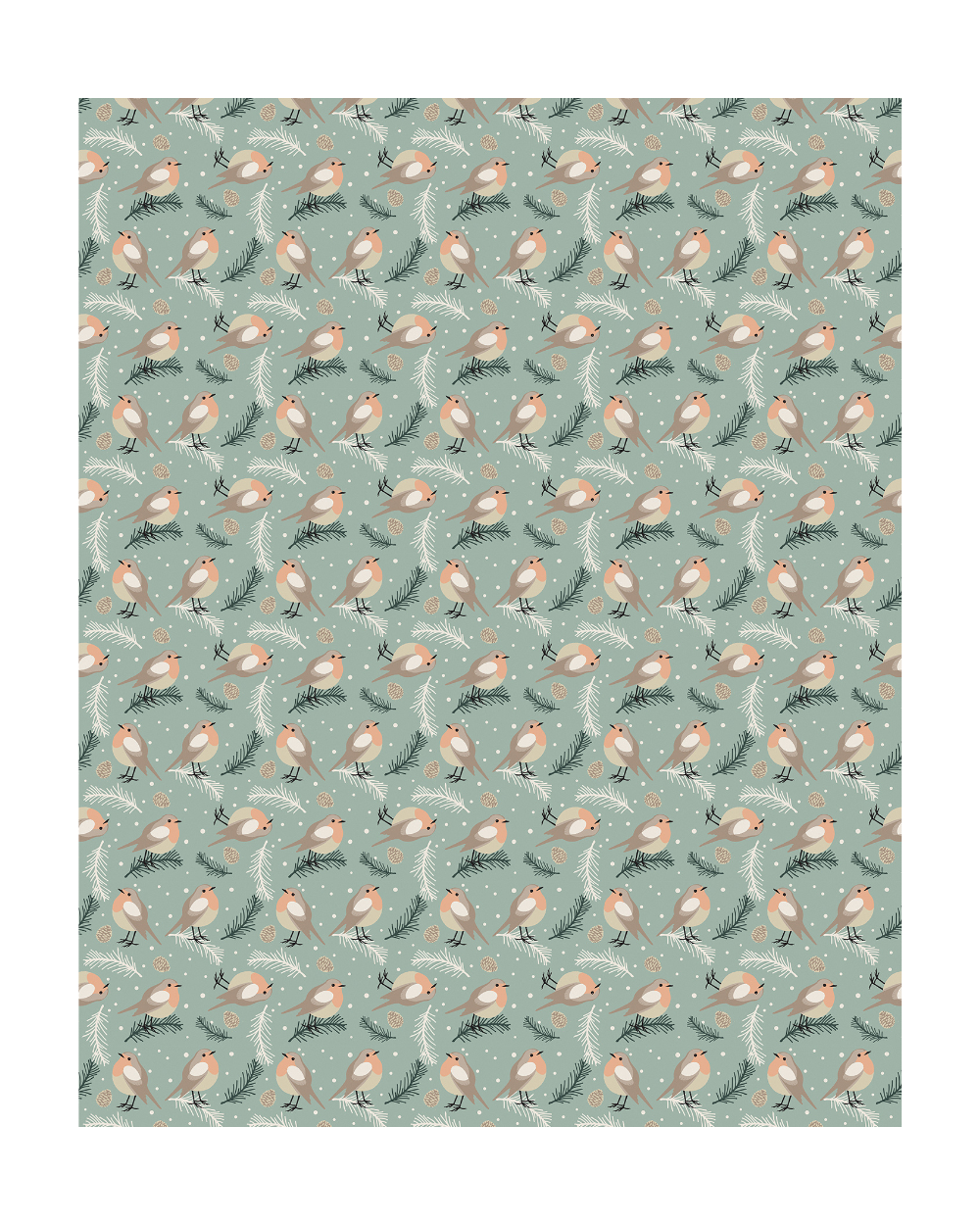 Luxury Flannel Throw 120x150cm Christmas Robin