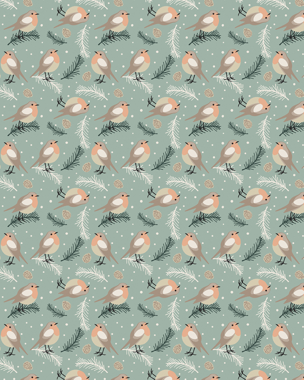 Luxury Flannel Throw 120x150cm Christmas Robin
