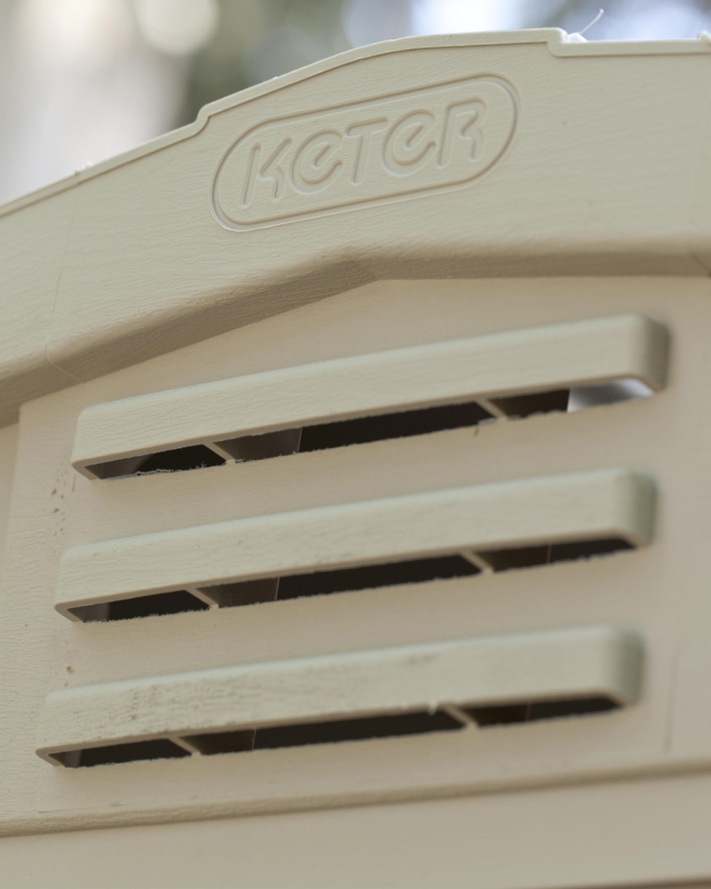 Factor 6x6 Shed Beige & Brown Dual Doors Keter