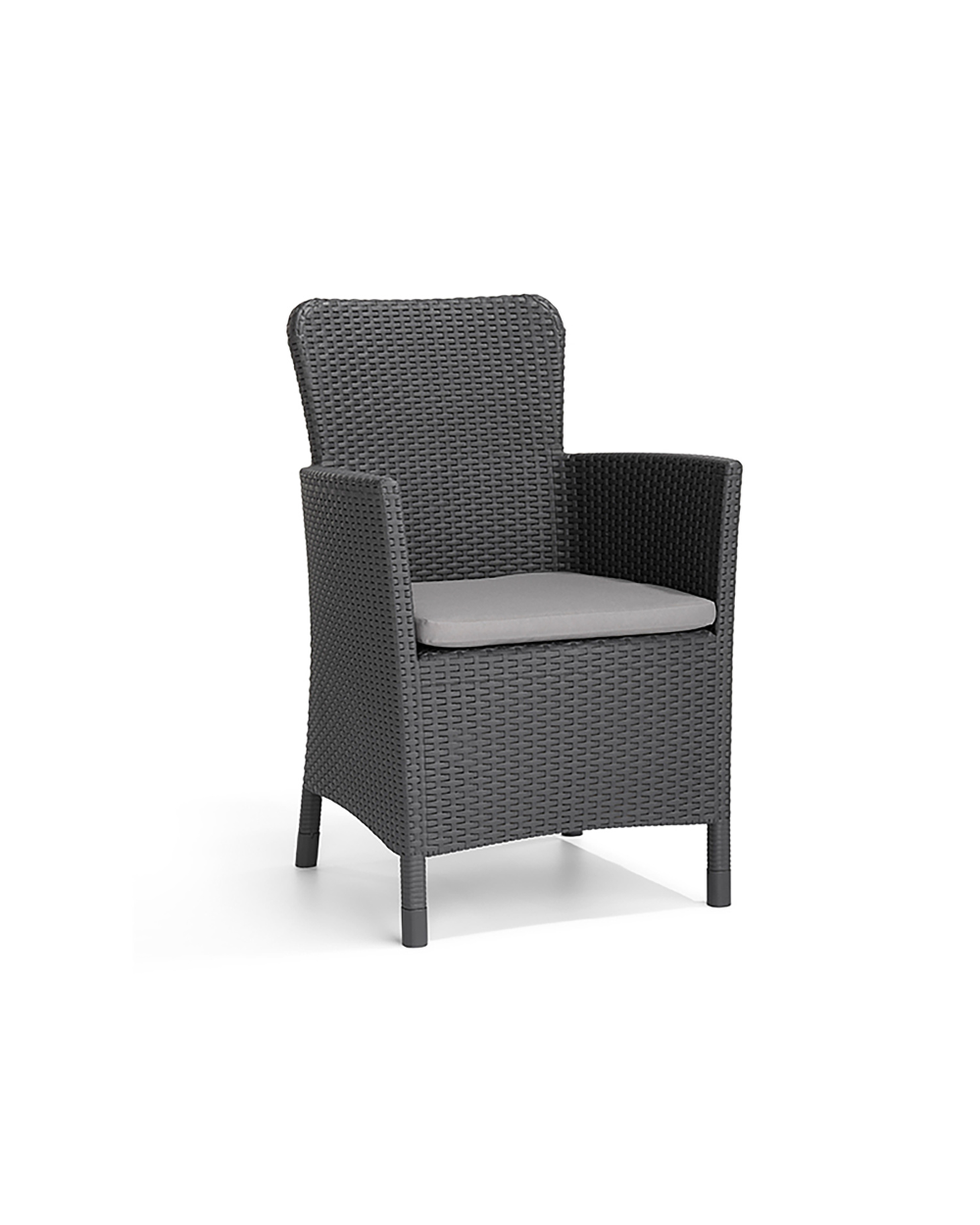 Miami 2 Seater Balcony Set With Storage Table Graphite Keter