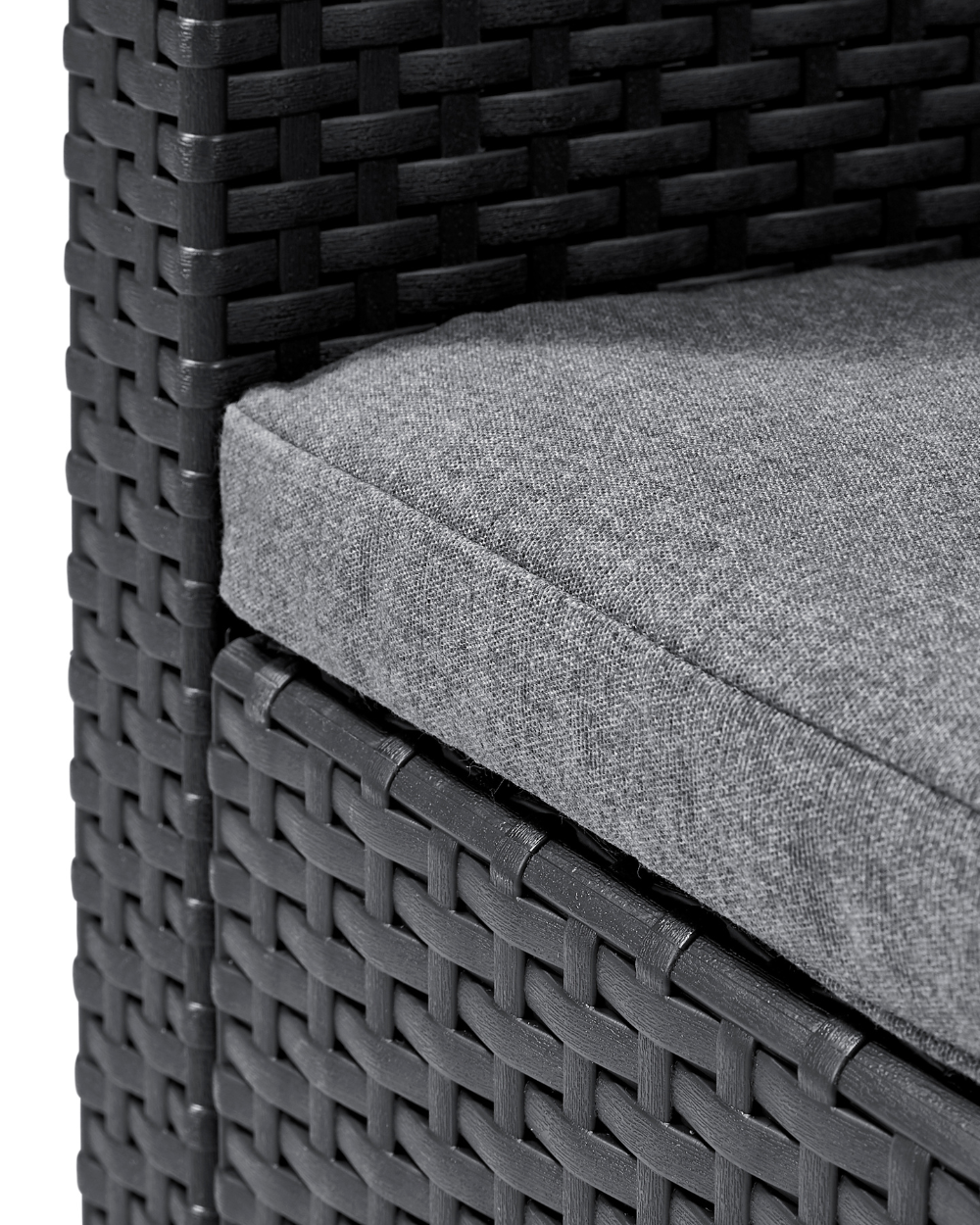 Emma 4 Seater Lounge Set With Storage Table Graphite Keter