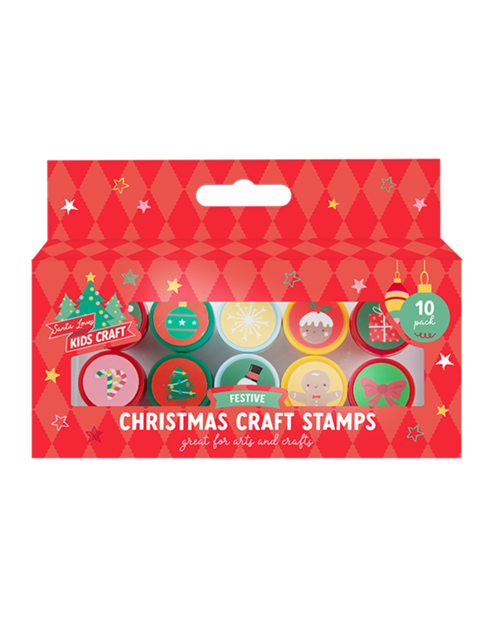 Christmas Craft Stamps Set 10 Pack