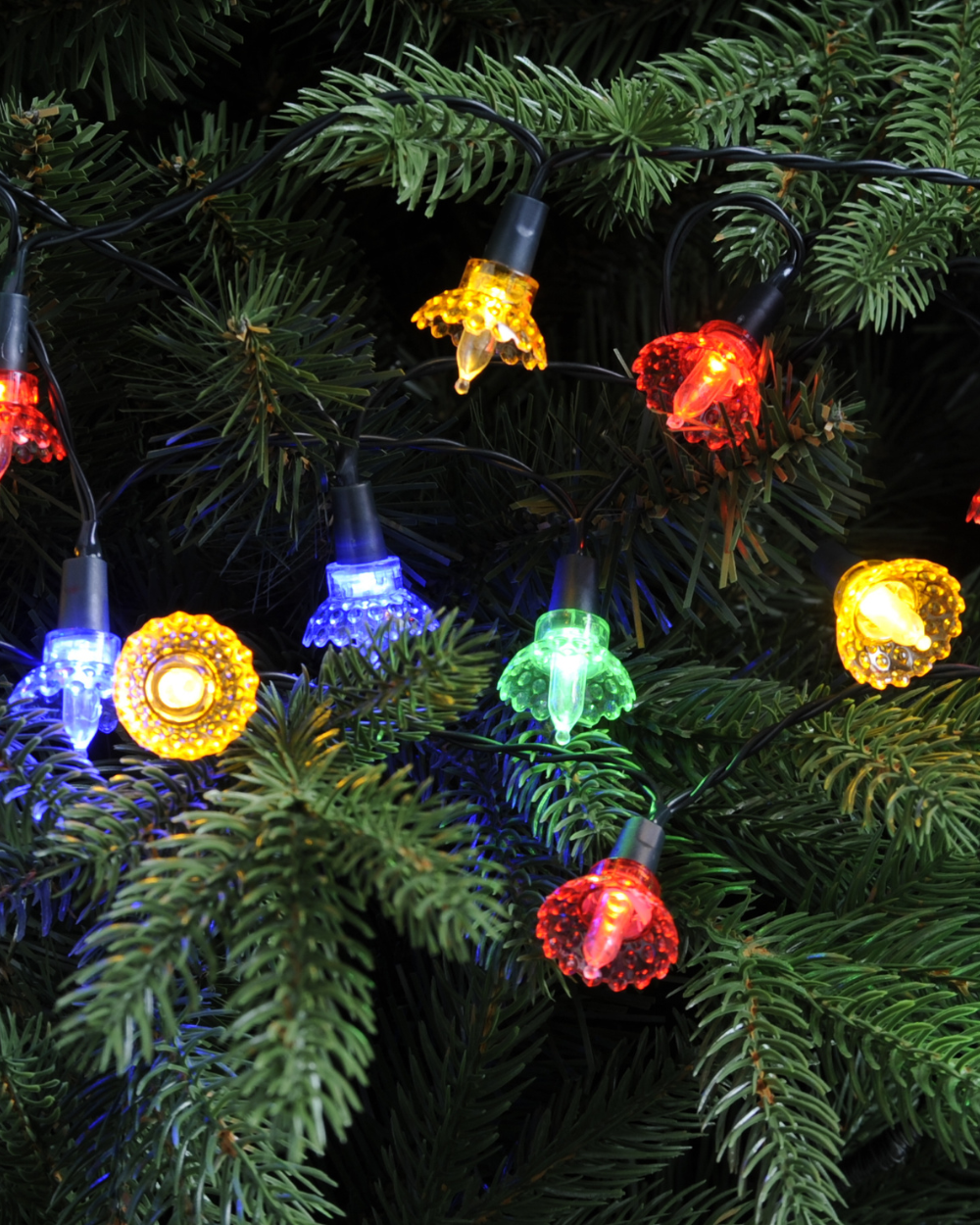 Christmas Lights Flower Shape Multicolour 20