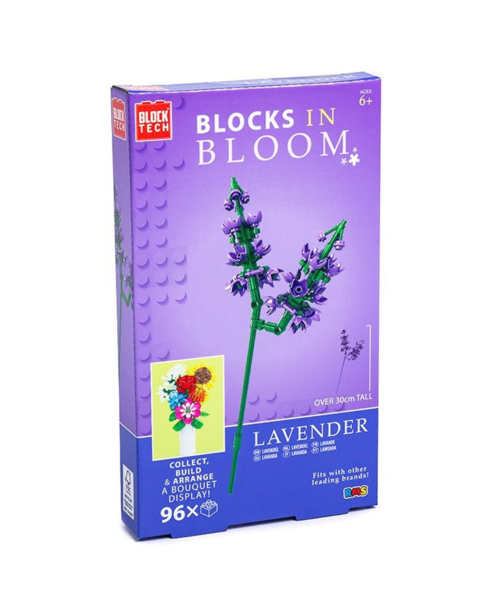 Blocks In Bloom Lavender Build Kit 6+