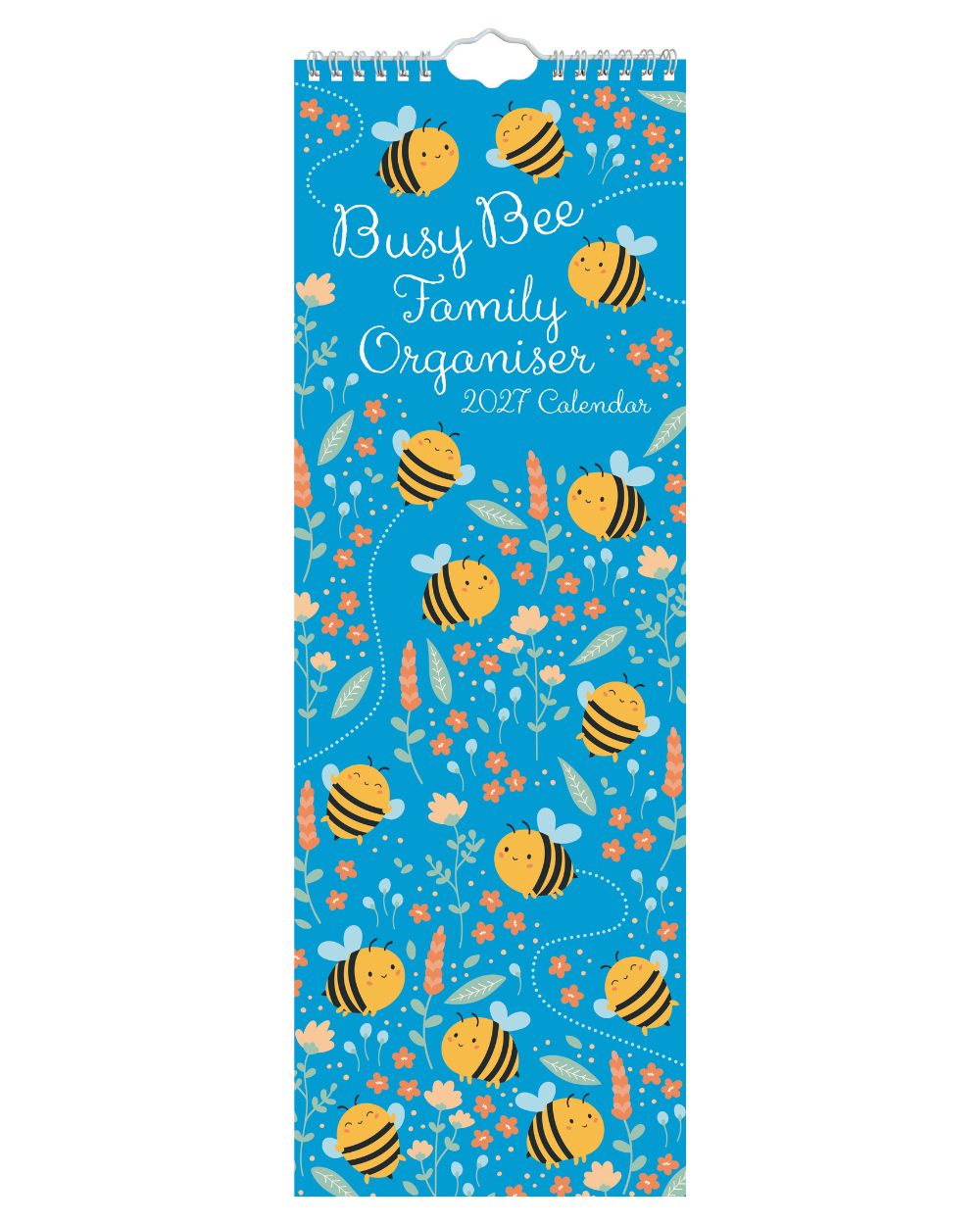 2027 Slim Family Organiser Calendar Busy Bee
