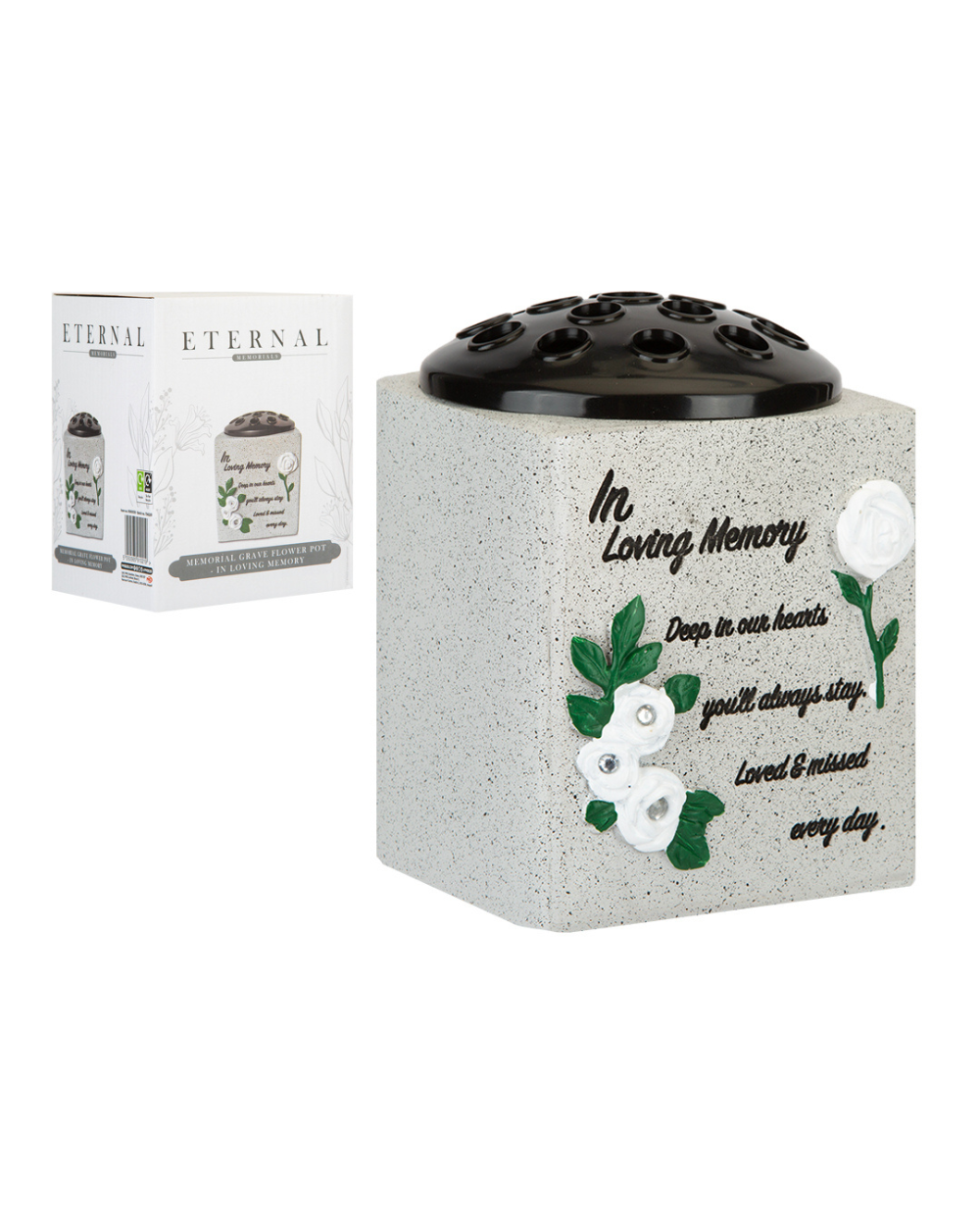 Memorial Grave Flower Pot In Loving Memory