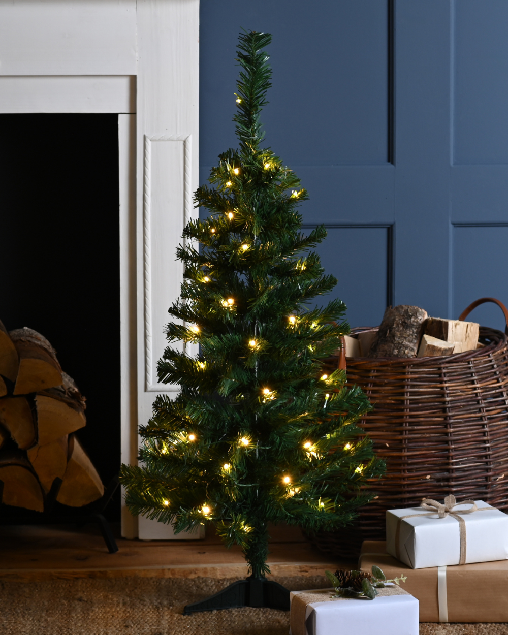 Prelit Green Table Christmas Tree 90cm