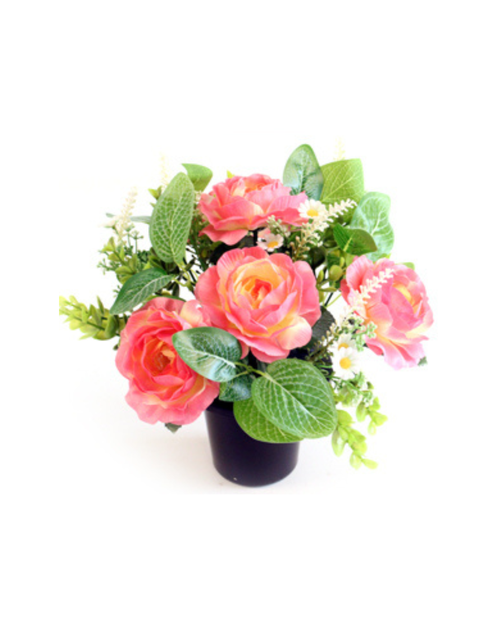 Cabbage Rose Memory Pot