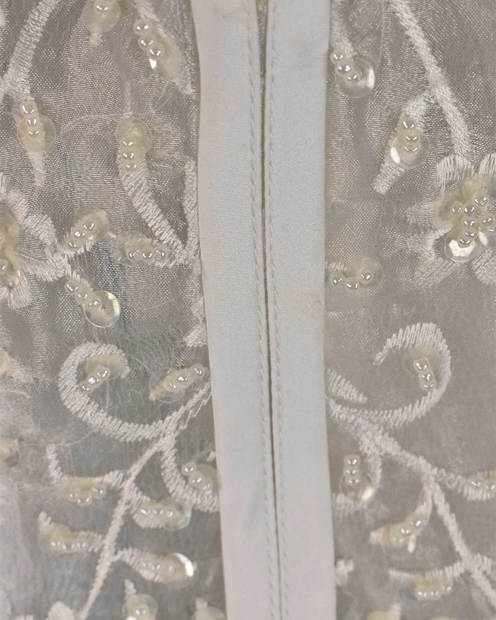 White Corset Bodice Ruffled Skirt Wedding Dress Size 8
