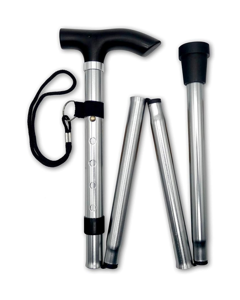 Folding Walking Stick Aid Assorted Colours