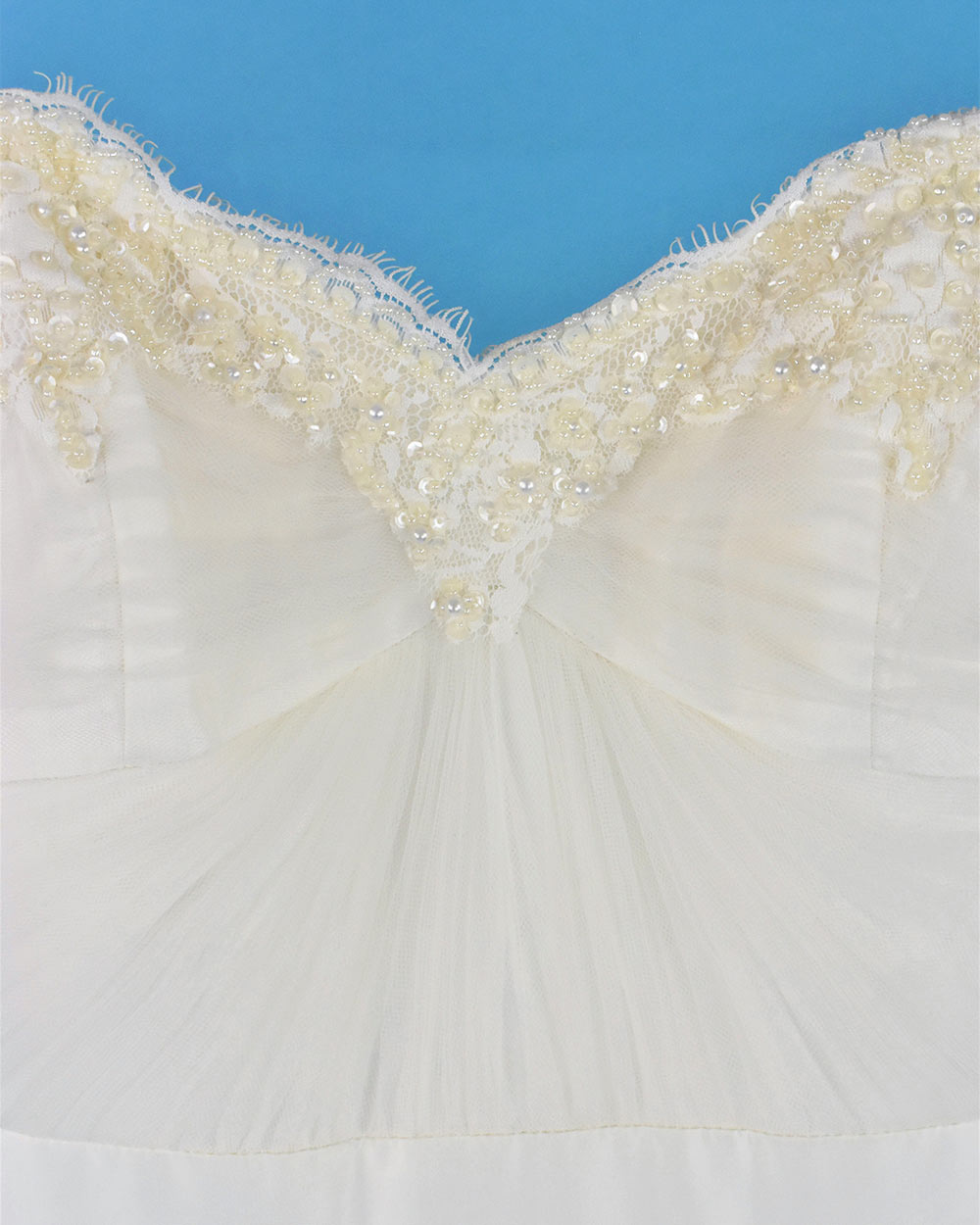 Anoushka Ivory Strapless A Line Wedding Dress