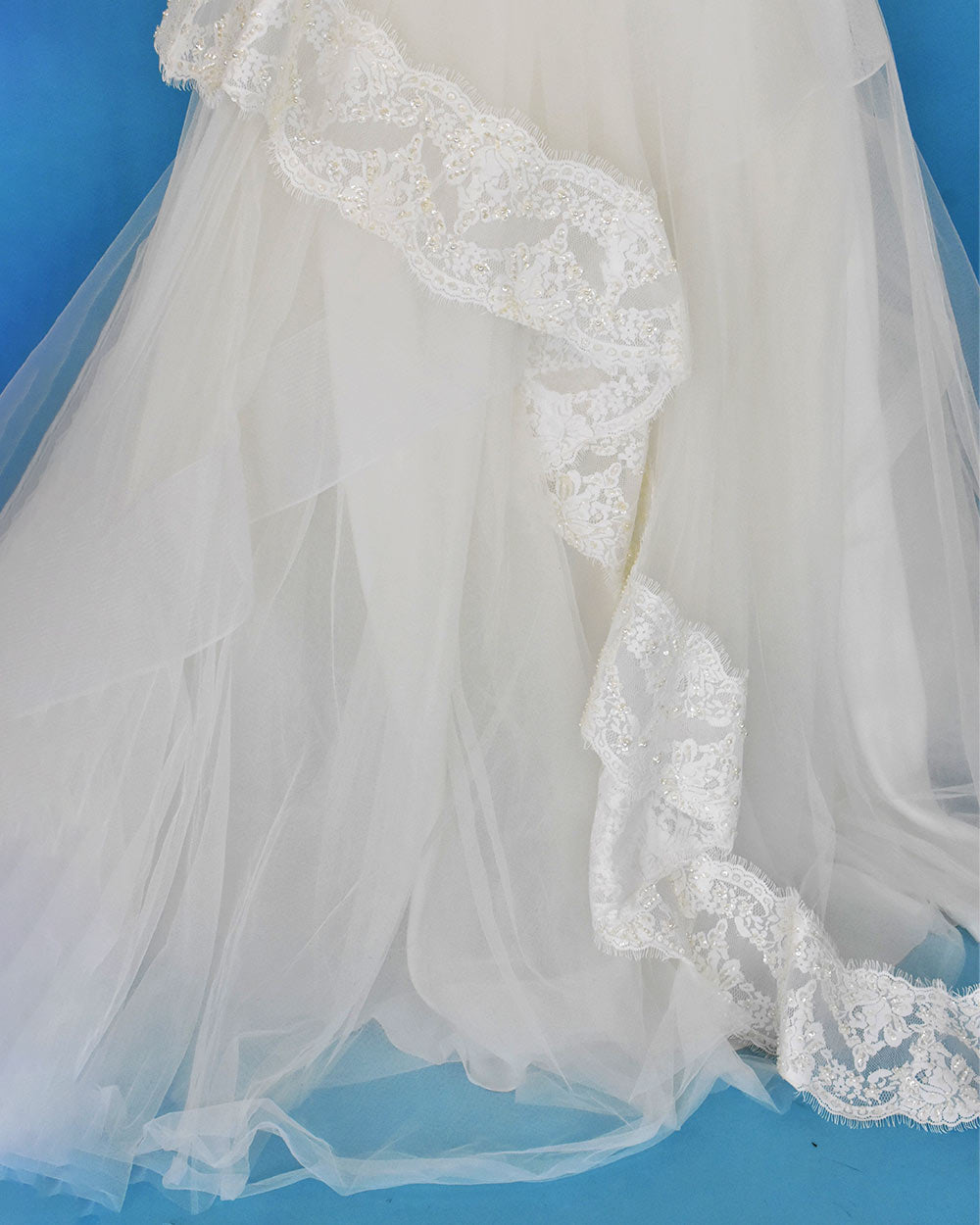 Anoushka Ivory Strapless A Line Wedding Dress