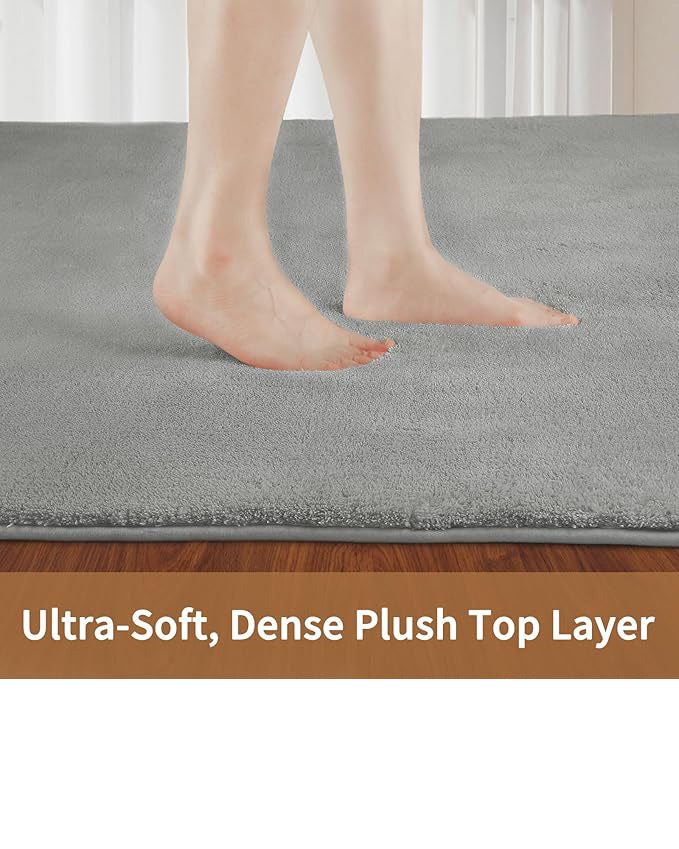 Large Carpet Rug 200 x 300cm Light Grey