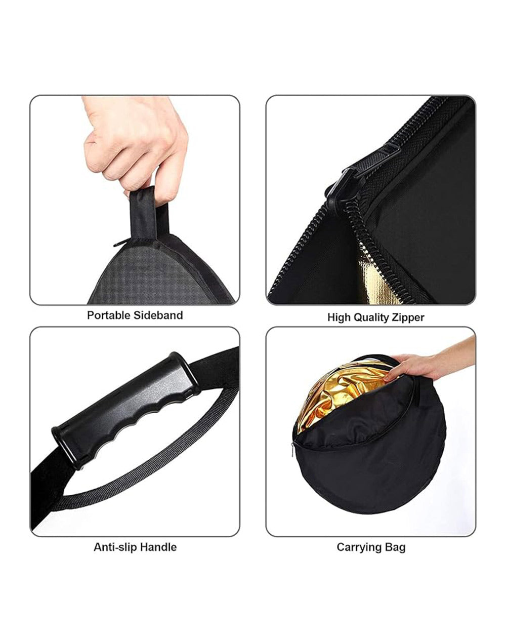 Selens 5 in 1 Collapsible Oval Light Reflector 80x120cm