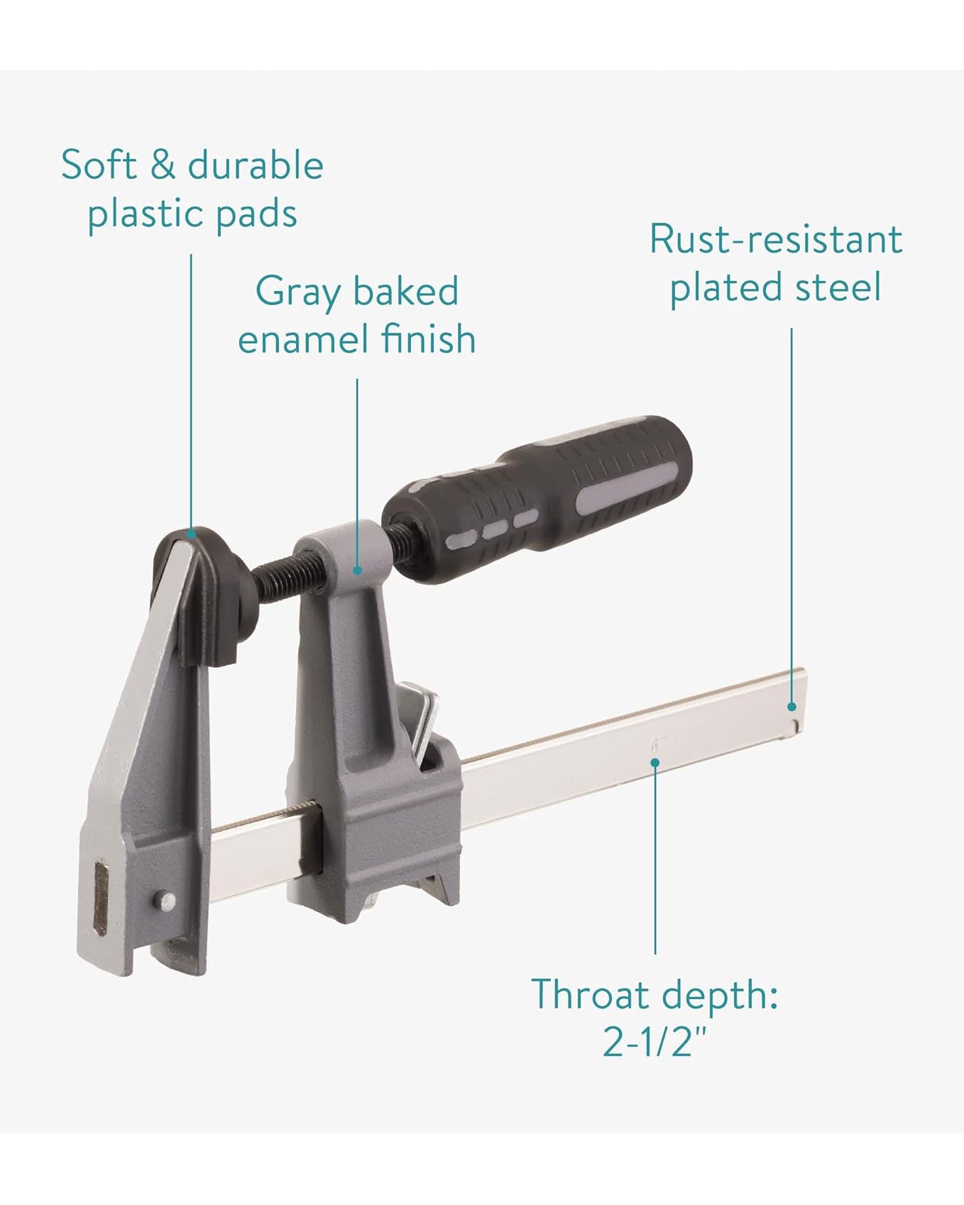 Navaris Carpentry Quick Grip F Steel Clamps Set of 4