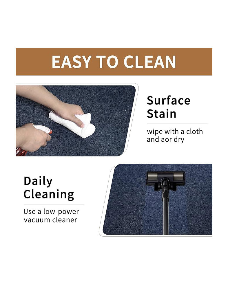 Large Carpet Rug 200 x 290cm Navy Blue