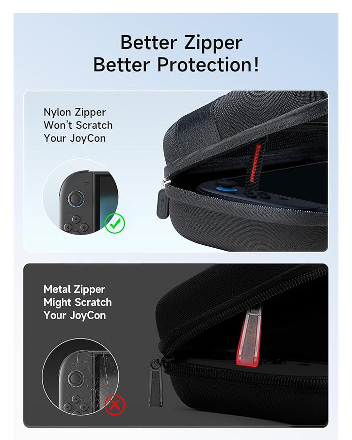 JSAUX Carry Case hard Shell for Nintendo Switch 2 Black