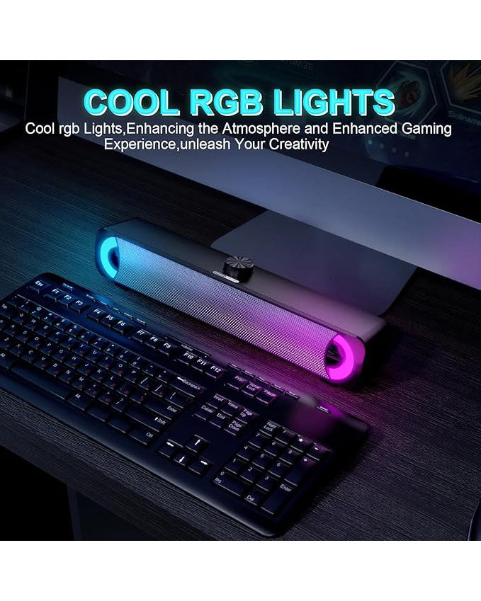 Hpylife H Computer Speaker for Desktop, Laptop, MP4, Plug and Play