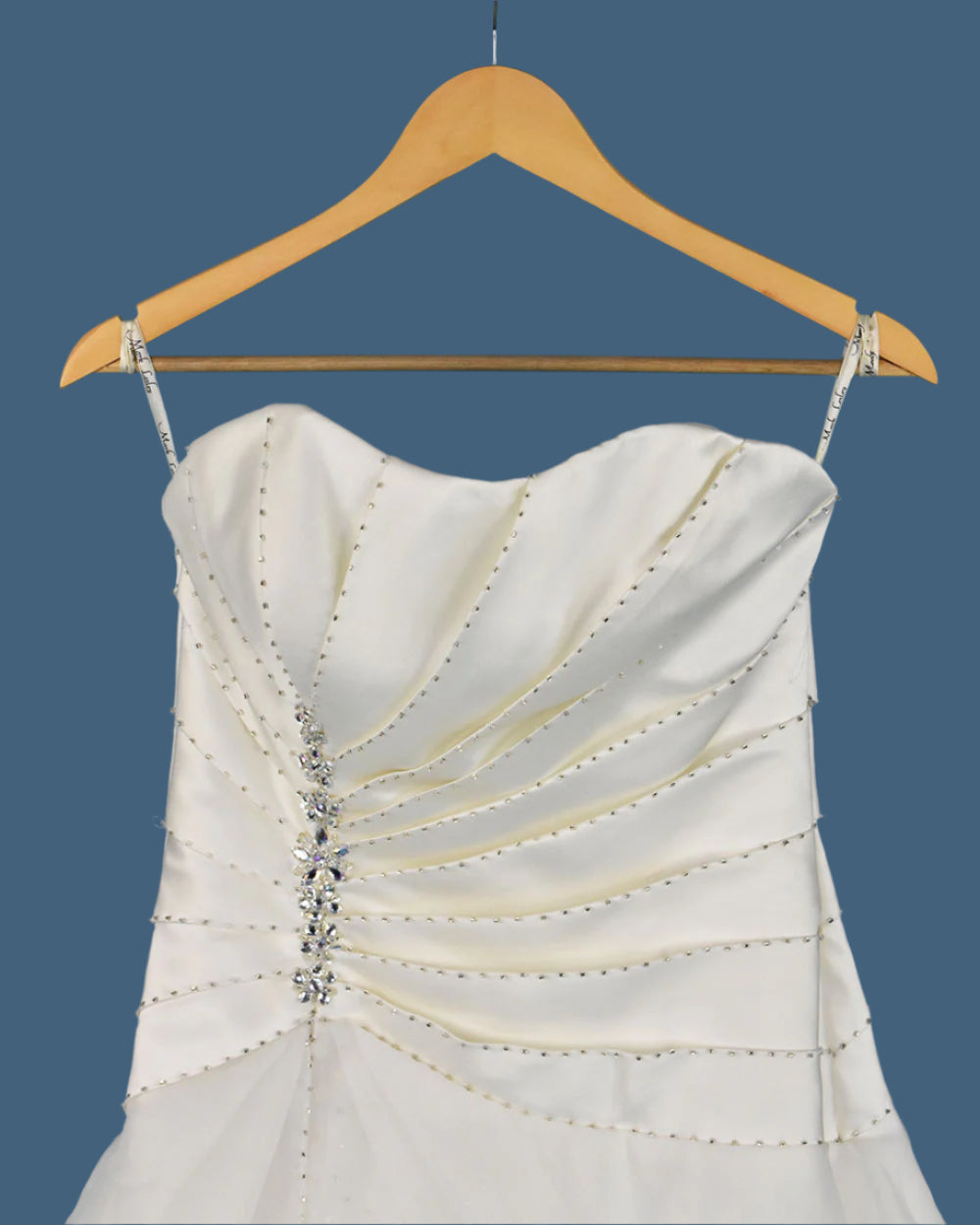 Mark Lesley Ivory Strapless Princess Wedding Dress Size 14