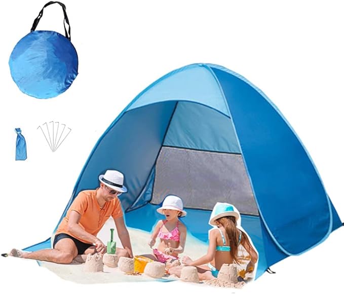 Pop Up Beach Tent Instant Portable Sun Shelter for 3 5 Persons Sue Ryder