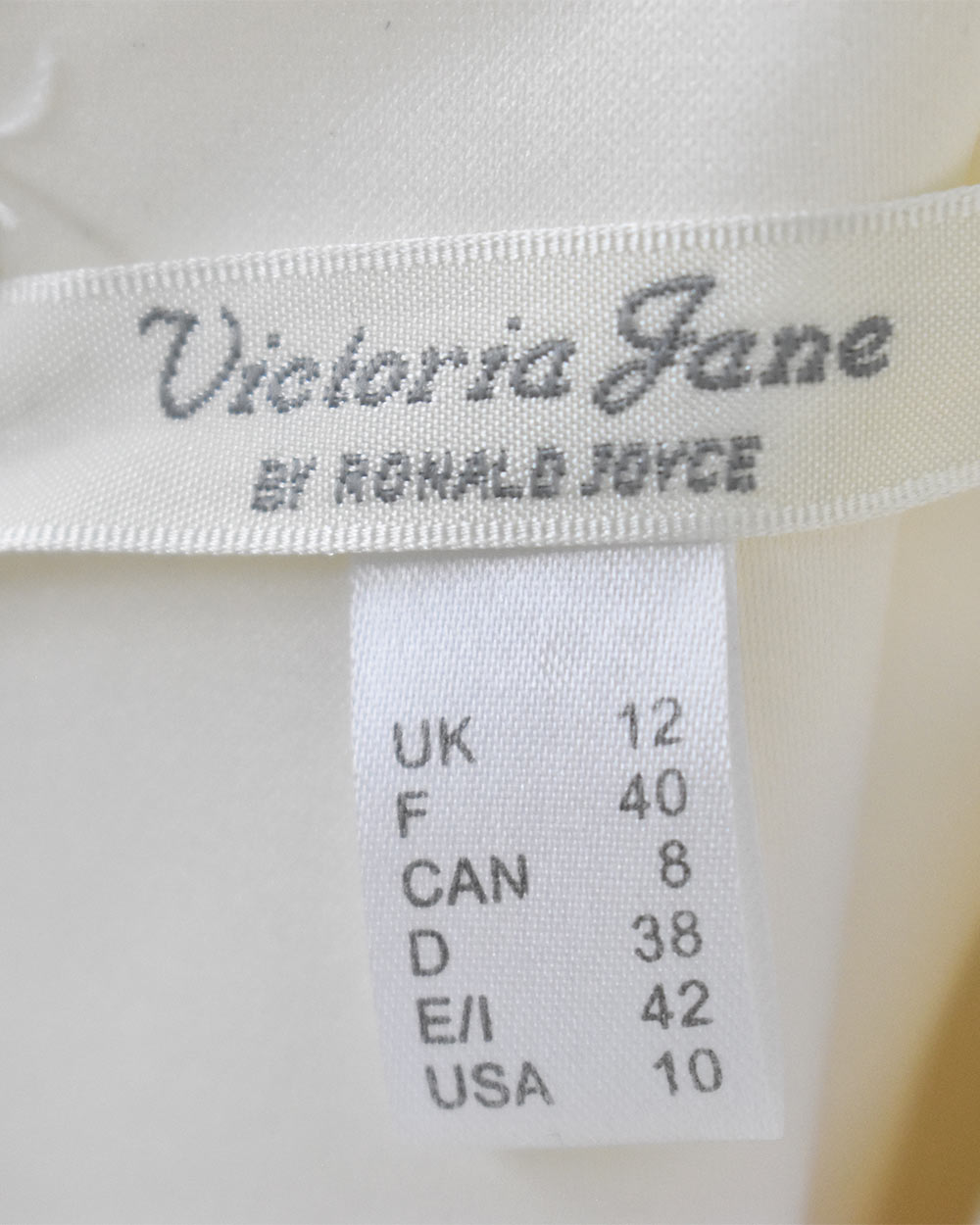 Ronald Joyce Ivory Fishtail Wedding Dress Size12