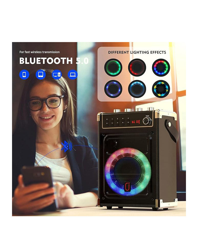 JYX Karaoke Machine with 2 UHF Wireless Microphones