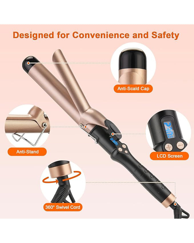 Professional Tourmaline Ceramic Barrel Curler Iron 32mm