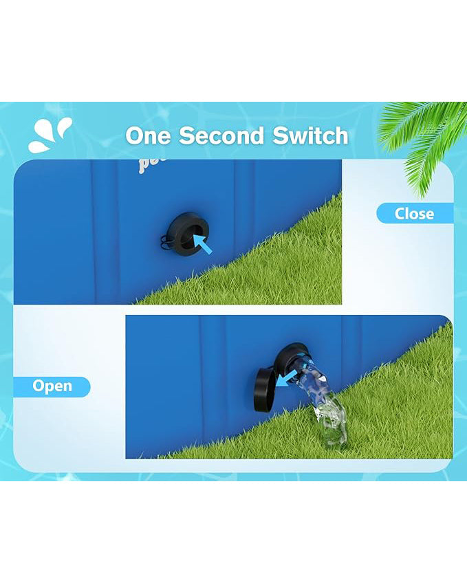 Paddling Pool for Pets and kids Foldable 120x 30cm
