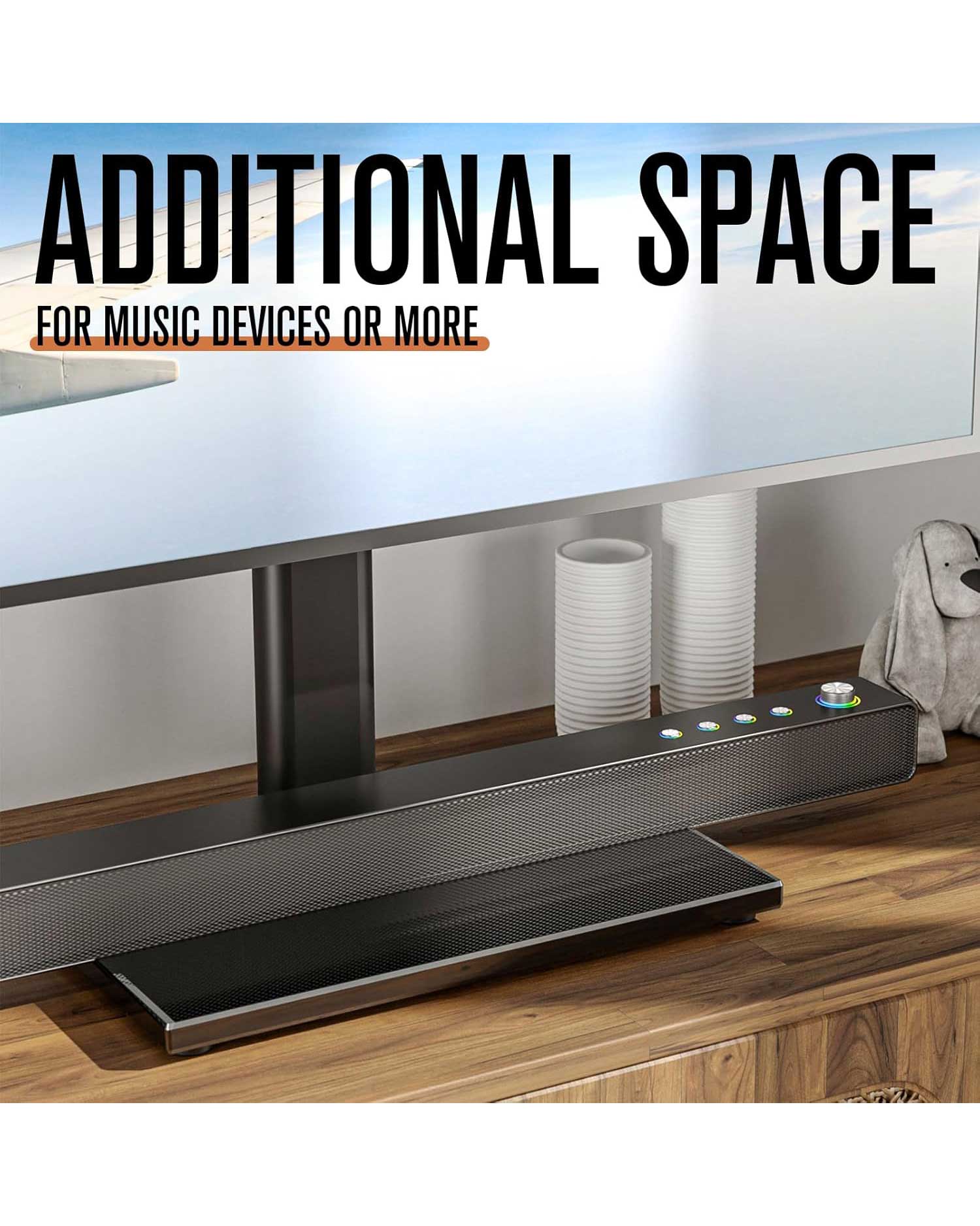 Universal Swivel Table Top TV Stand for 27-60 inch LCD LED TVs