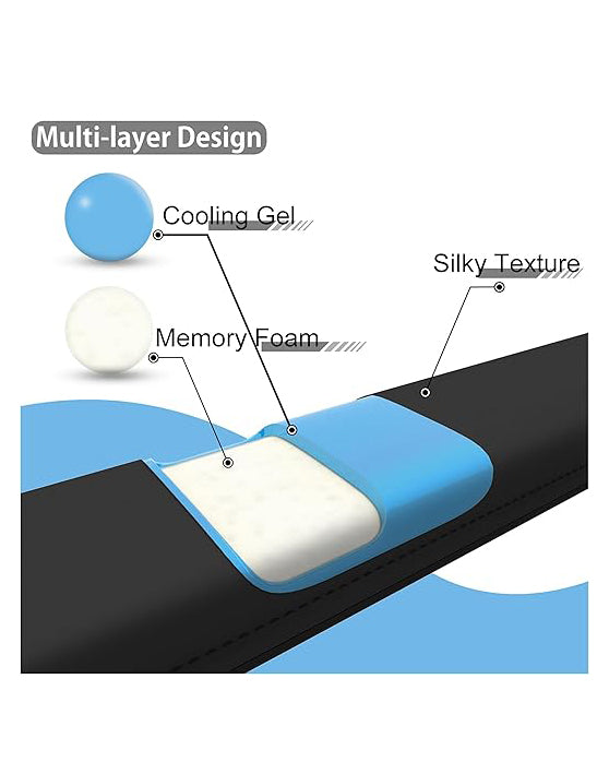 Faluber Cooling Gel Wrist Rest Pad Keyboard Black