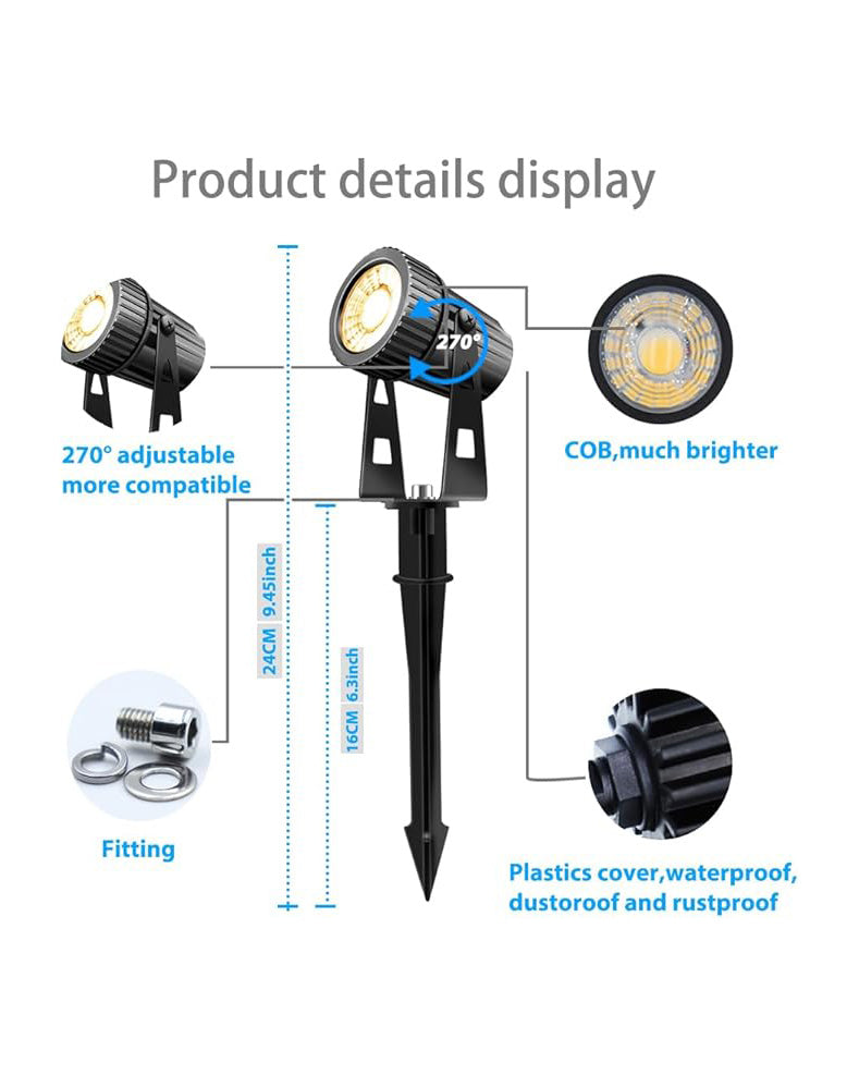Arotelicht 8pcs Garden Lights LED Spotlights IP65