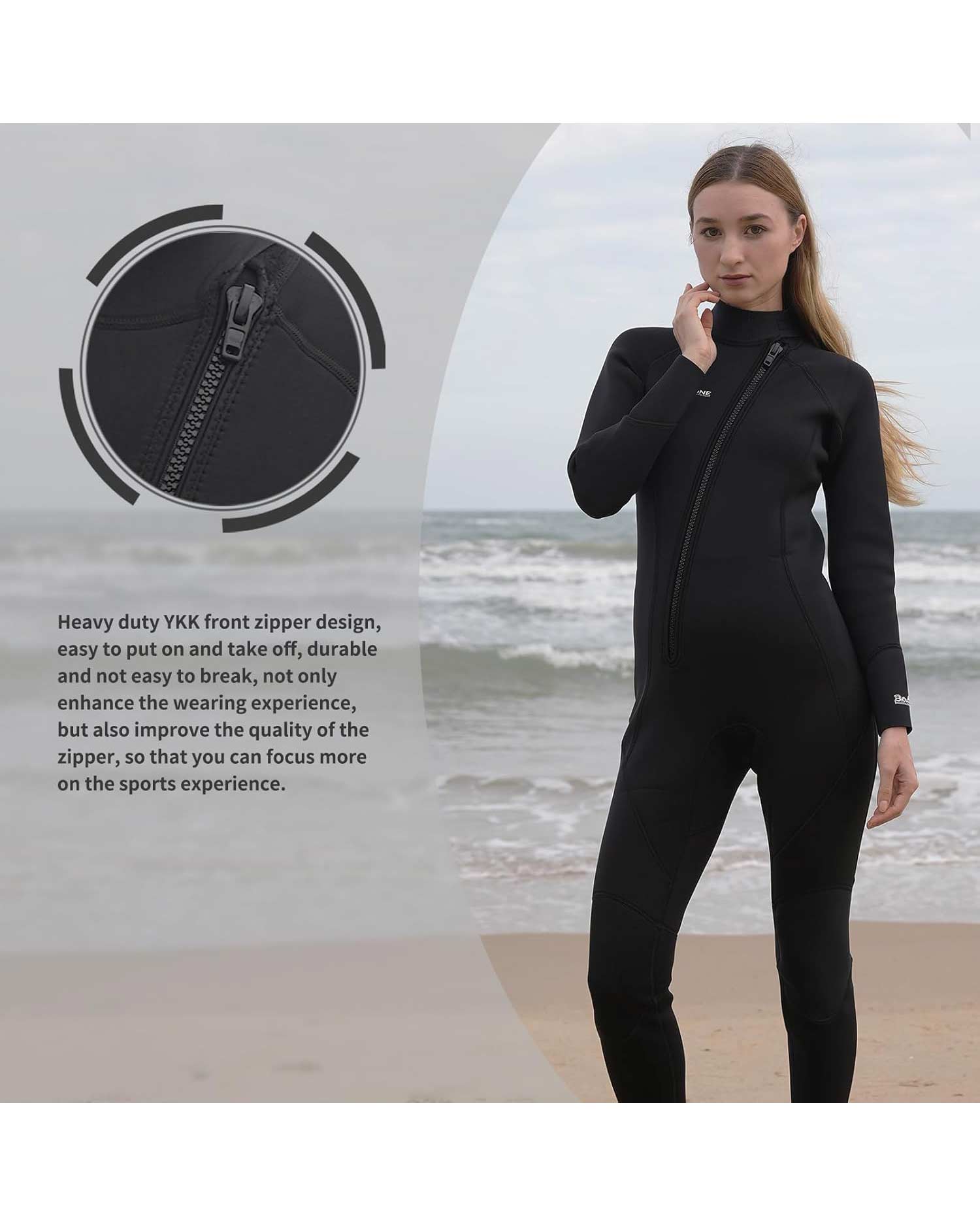 Layatone Unisex 3mm Shorty Neoprene Wetsuit Black
