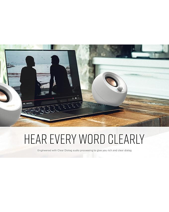CREATIVE Pebble V3 Minimalistic 2.0 USB-C Desktop Speakers
