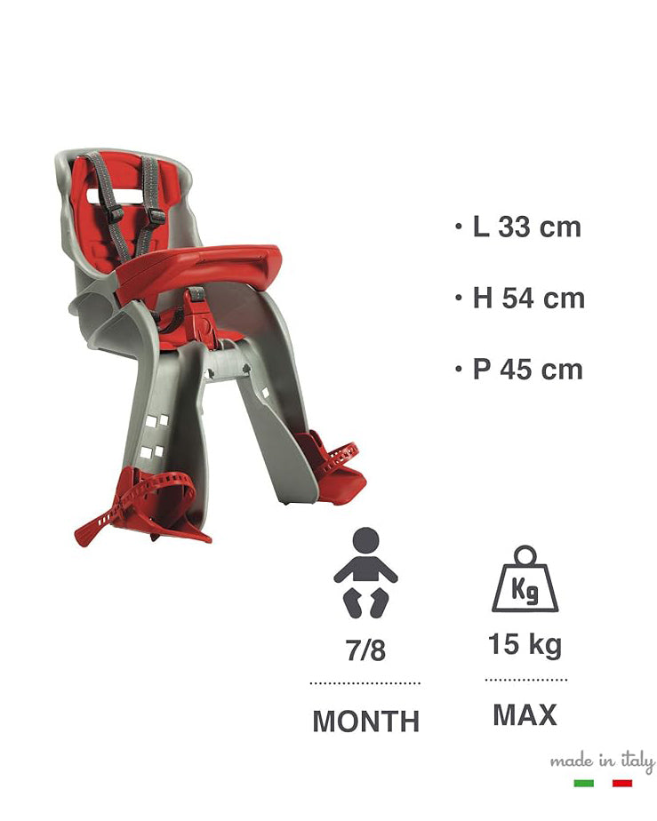 Orion Front Bike Seat Bracket Silver Red