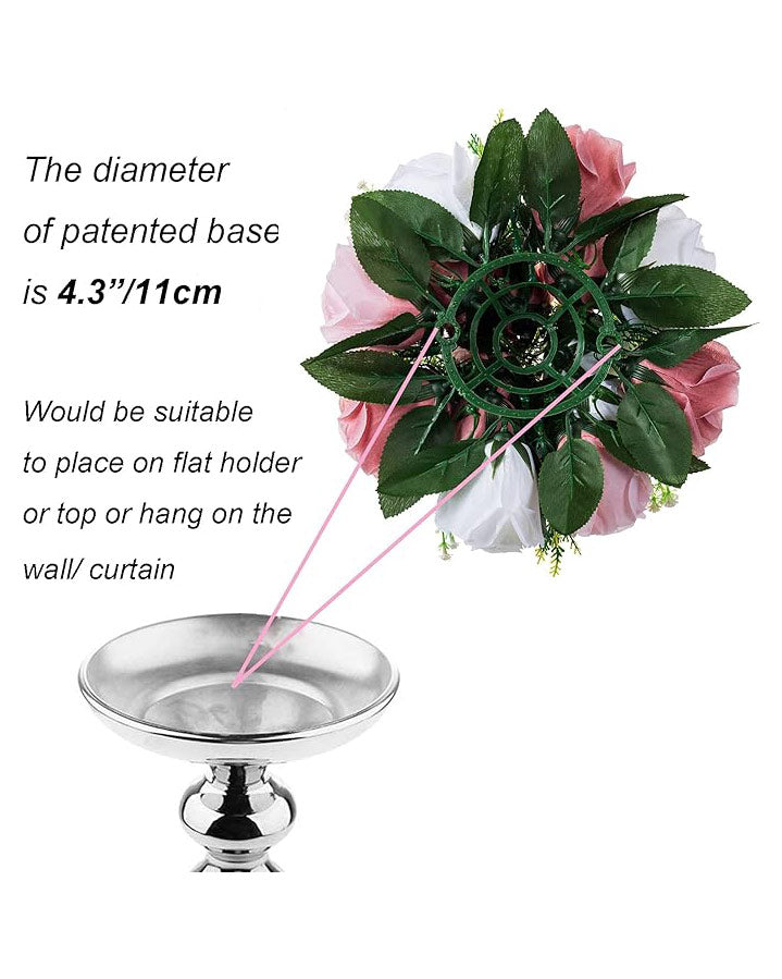 BLOSMON Artificial Flower Centrepieces 10pcs Dusty Rose