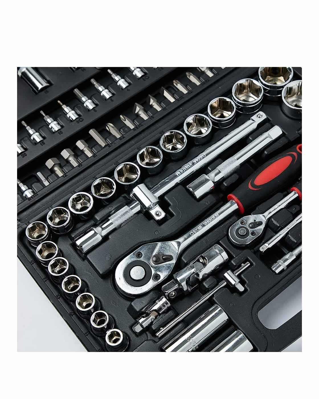 94 Piece Socket Wrench Set 1/4 Inch Drive Ratchet Set