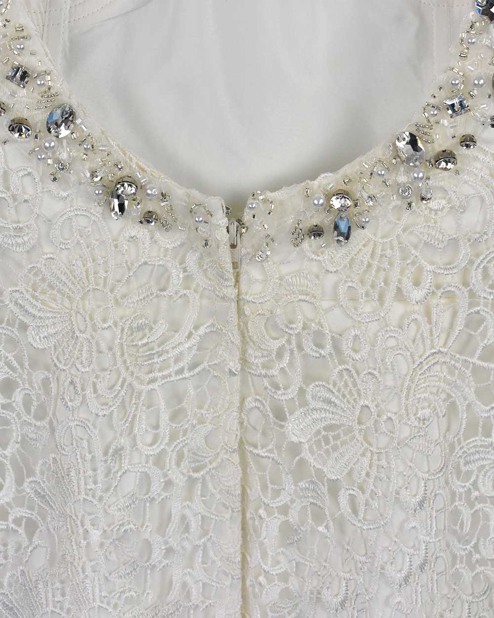Venus Ivory Illusion Back Wedding Dress Size 12