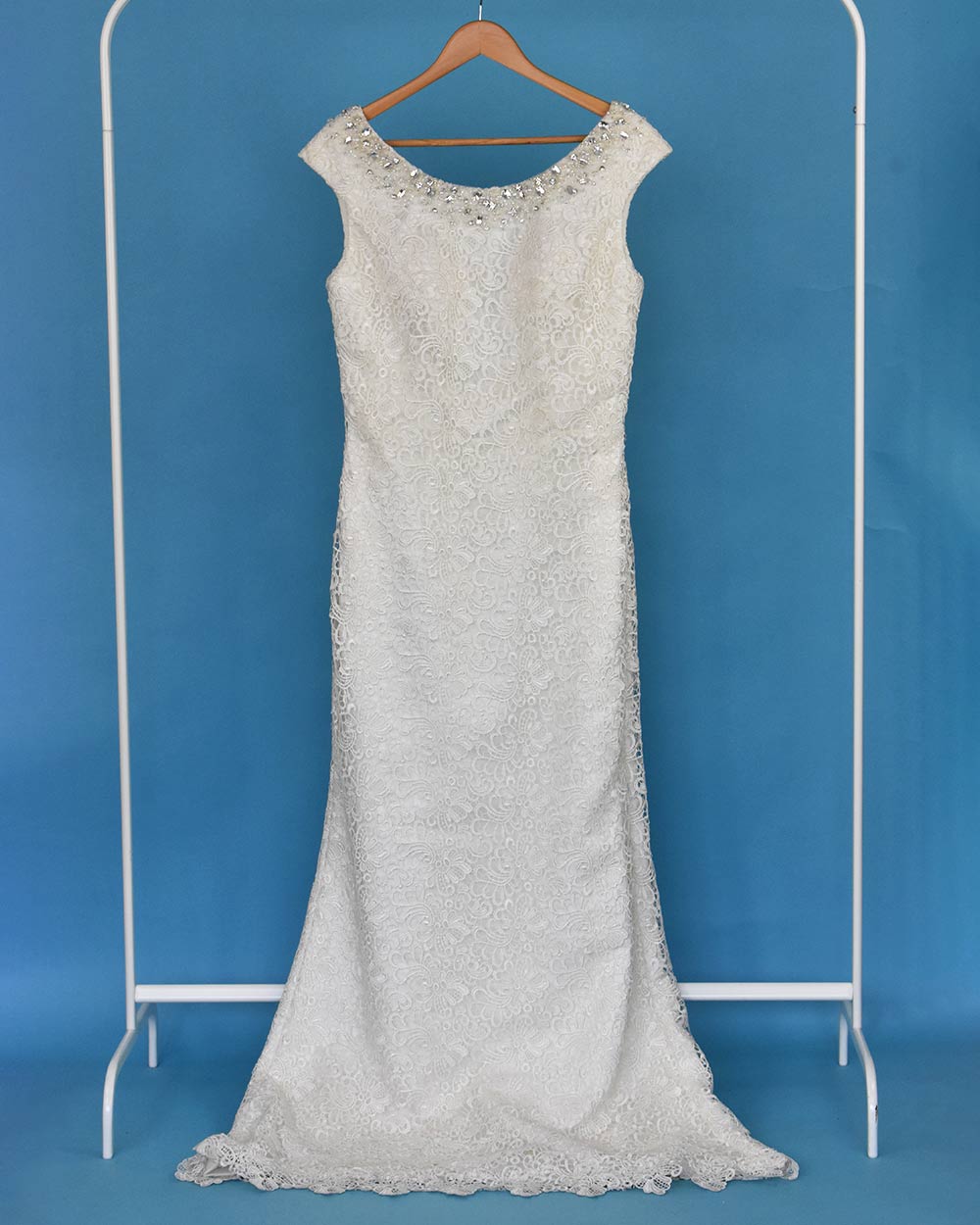 Venus Ivory Illusion Back Wedding Dress Size 12