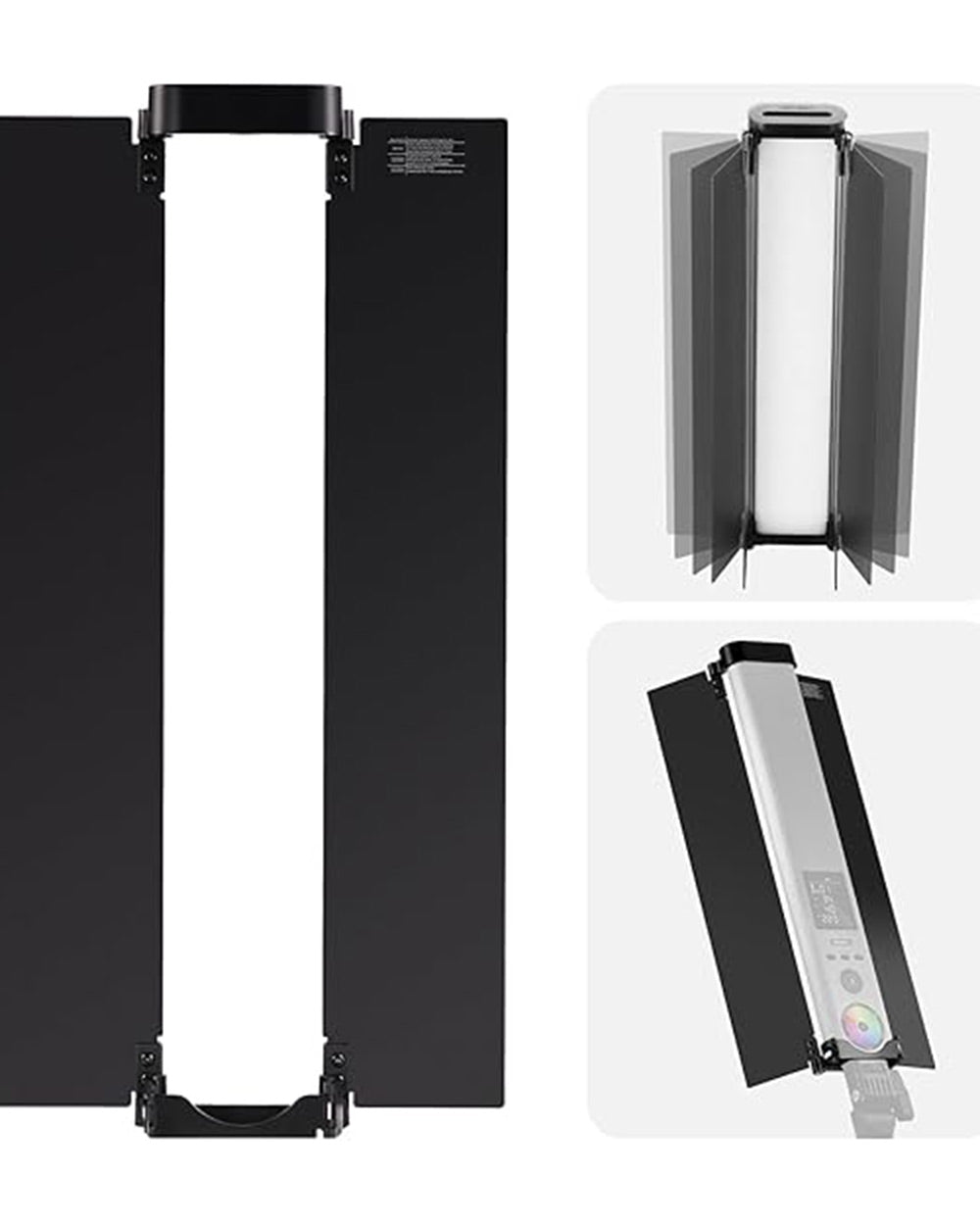 NEEWER CT-3 Metal Barndoor for BH30S Light Bar Aluminium Foldable Video Light