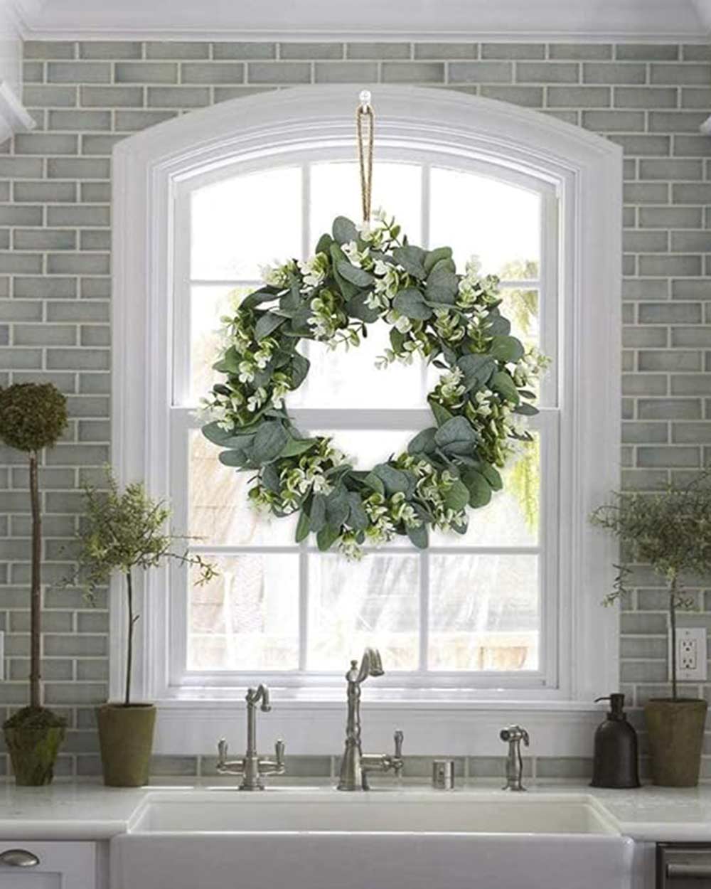 Eucalyptus Door Wreath Artificial 30cm