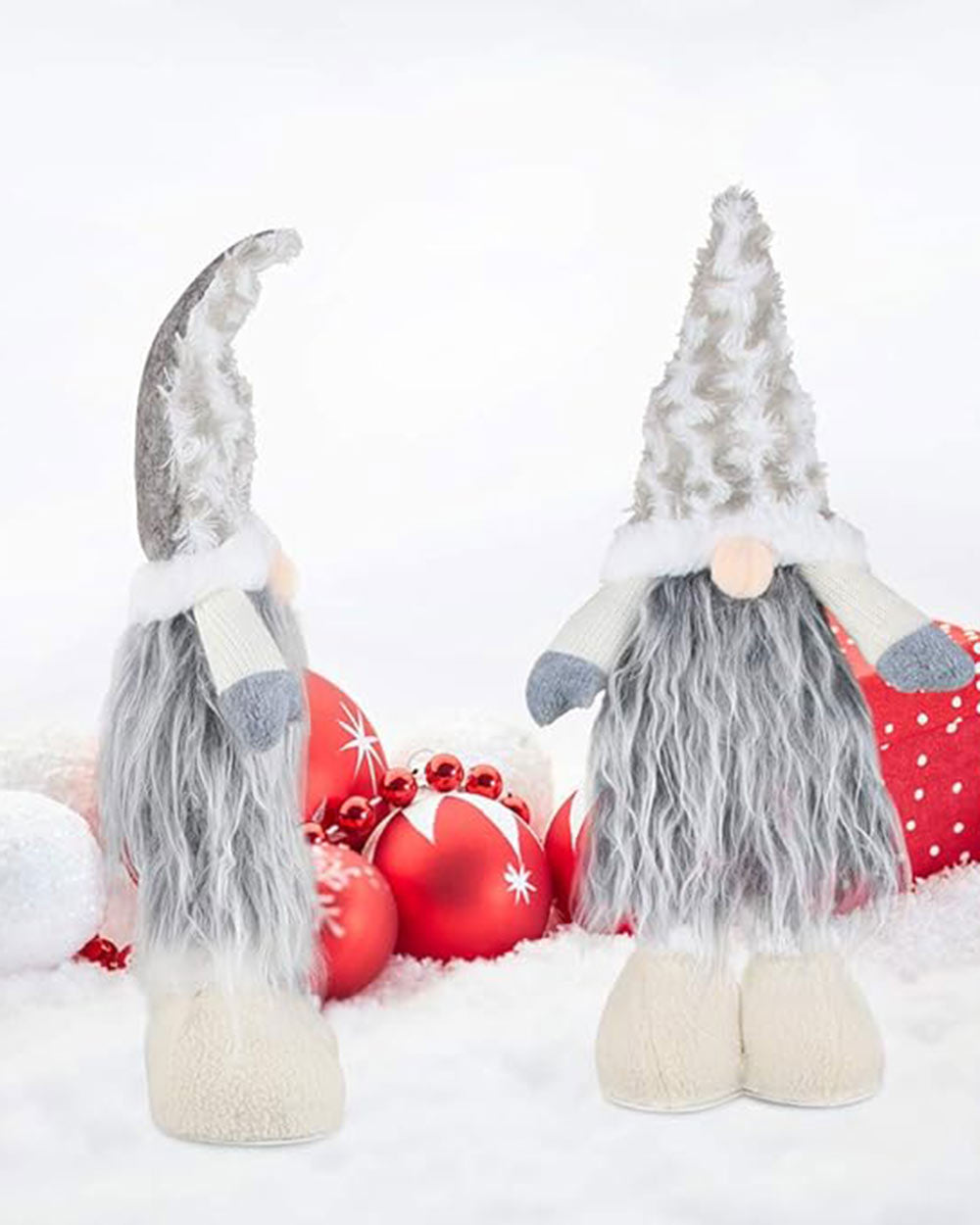 Christmas Gonk Extendable Legs Ornament Grey