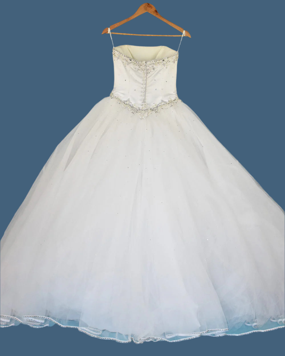 Mori Lee White Princess Wedding Dress Size 6