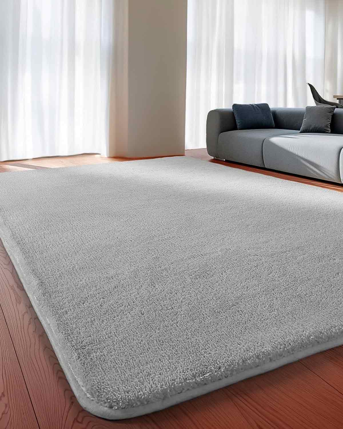 Large Carpet Rug 200 x 300cm Light Grey