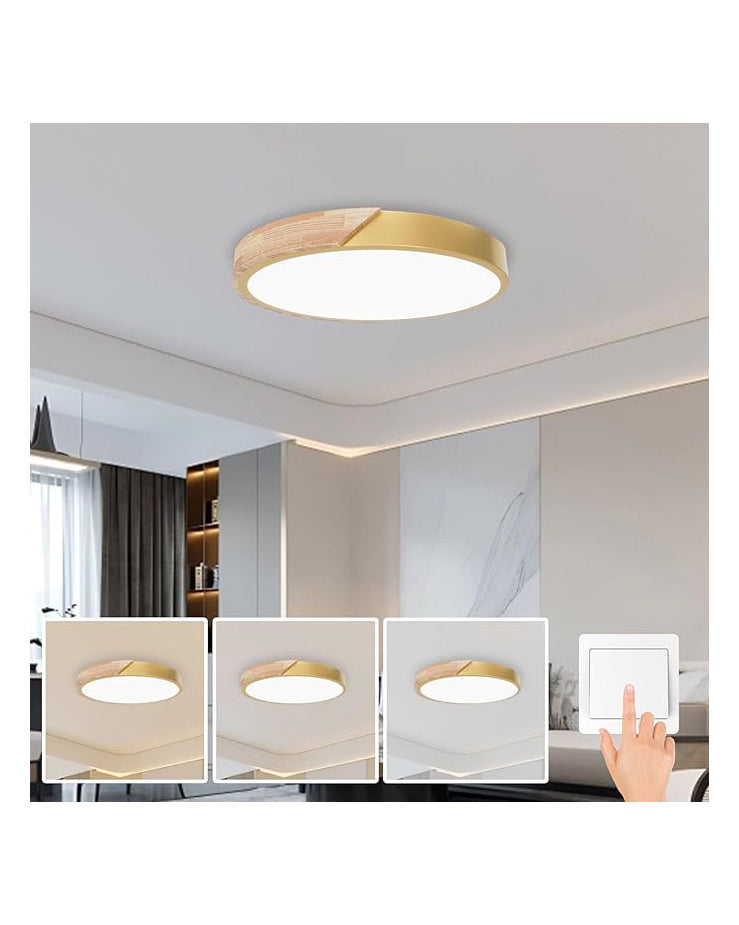 LED Ceiling Light Panel 50W 5000LM Gold 50cm