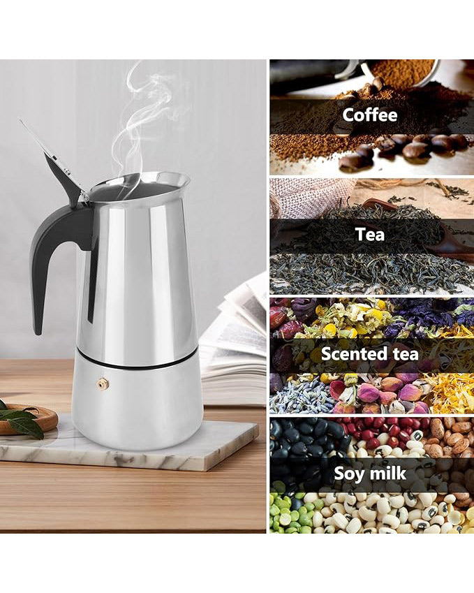 Moka Espresso Maker Coffee Pot Stainless Steel 600ml