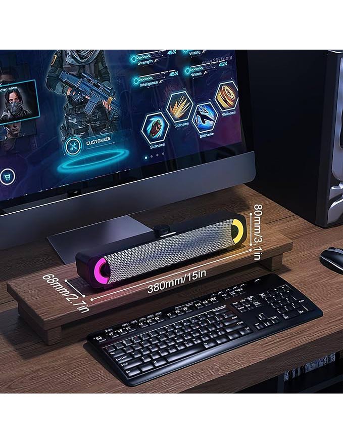 Hpylife H Computer Speaker for Desktop, Laptop, MP4, Plug and Play