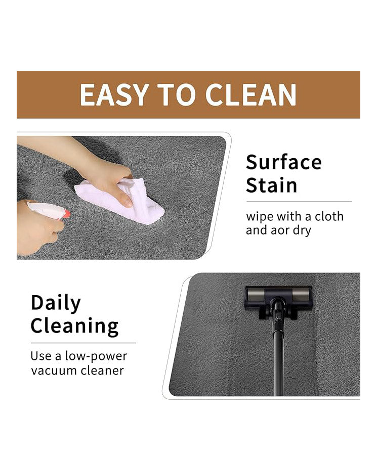 Large Carpet Rug 200 X 300cm Dark Grey